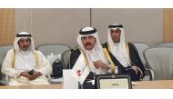 QC Second Vice-Chairman Rashid bin Hamad Al Athba (centre), with board members Mohamed bin Mahdi Al Ahbabi and Eng. Ali bin Abdullatif Al Misnad, during the meeting in Riyadh.