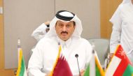 Undersecretary of the Ministry of Commerce and Industry H E Sultan bin Rashid Al Khater, during the meeting, in Riyadh, Saudi Arabia. 