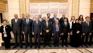 Egyptian Minister of Trade and Industry H E Eng. Ahmed Samir, Egyptian Minister of Planning and Economic Development H E Dr. Hala El Said with QBA Chairman Sheikh Faisal bin Qassim Al Thani during the meeting in Cairo.
