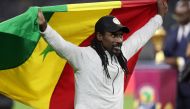 Senegal coach Aliou Cisse celebrates after winning against Egypt at the Africa Cup of Nations, at Olembe Stadium, Yaounde, Cameroon, on February 6, 2022. (REUTERS/Mohamed Abd El Ghany)