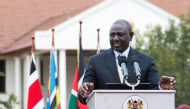Kenya's President William Ruto speaks after the Supreme Court upheld his election win in Nairobi, Kenya, on September 5, 2022. REUTERS/Monicah Mwangi








