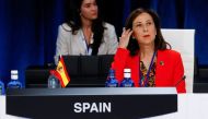 Spanish Defence Minister Margarita Robles attends a roundtable discussion of Women Foreign and Defence Ministers from Allied countries, during a NATO summit in Madrid, Spain, on June 29, 2022. File Photo / Reuters
