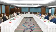 Qatar Chamber offiicials attending the workshop.