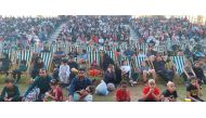 Fans watch live screening of Qatar vs Senegal match at the Oxygen Park yesterday. Pic: Salim Matramkot/The Peninsula