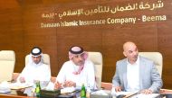 Officials of Beema at the Extraordinary General Assembly held yesterday. 