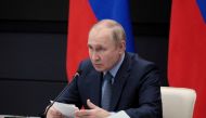 Russian President Vladimir Putin chairs a meeting with leadership of military-industrial complex enterprises in Tula, Russia, on December 23, 2022. Sputnik/Russian Presidential Press Office/Kremlin via REUTERS 