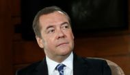 Deputy Chairman of Russia's Security Council Dmitry Medvedev gives an interview at the Gorki state residence outside Moscow, Russia, on January 25, 2022. File Photo / Reuters