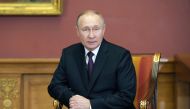 Russia's President Vladimir Putin looks on during a meeting with his Belarus counterpart on the sidelines of an informal summit of the heads of state of the Commonwealth of Independent States (CIS) at the State Russian Museum in Saint Petersburg on December 27, 2022. (Photo by ALEXEI DANICHEV / SPUTNIK / AFP) 