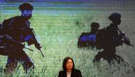Taiwan President Tsai Ing-wen speaks at a news conference on new measures to reinforce the island's civil defence amid the rising China military threat in Taipei, Taiwan, December 27, 2022. (REUTERS/Ann Wang)