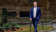 UK Deputy Prime Minister Dominic Raab walks outside Number 10 Downing Street, in London, Britain, on October 25, 2022. File Photo / Reuters
