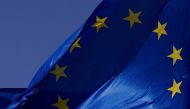 European Union flags flutter outside the EU Commission headquarters in Brussels, Belgium June 17, 2022. (REUTERS/Yves Herman)