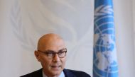 United Nations High Commissioner for Human Rights Volker Turk speaks at a news conference at Palais Wilson in Geneva, Switzerland on November 2, 2022. File Photo / Reuters