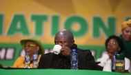 ANC Deputy President David Mabuza sips a hot drink during the nomination process on December 17 2022 at Nasrec during the 55th ANC national conference. Image: Alaister Russell