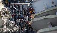 Rescue workers search collapsed buildings in Kahramanmaras, Turkey. Ozan Kose/AFP
