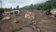 A general view of the destruction caused by a mudslide which occurred due to heavy rains resulting from the effects of tropical cyclone Freddy, which left hundreds of people dead in Malawi, pictured during Malawi Defence Force, (MDF) soldiers' operation to rescue victims or recover their bodies at Manje informal settlement in Blantyre, southern Malawi on March 16, 2023. (Photo by Amos Gumulira / AFP)

