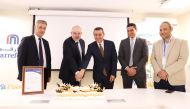 Carrefour officials after securing the certification.