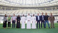 Officials at a FIFA World Cup Qatar 2022 stadium. 
