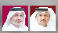 UDC Chairman, Turki bin Mohammed Al Khater (left) and UDC President, CEO and Member of The Board, Ibrahim Jassim Al Othman.