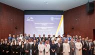 Nakilat and Georgetown University in Qatar officials during the ceremony. 