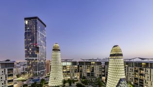 An external view of the Bayan Tree Doha.