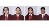 From left: Larissa Tauro, Shirin Bhardwaj, Kavya Vijai, and Alen Renny Varughese