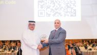 PwC and IIA officials during the recently held International Audit Conference at the Sheraton Grand Doha Resort and Convention Hotel.