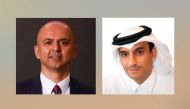 Shashank Singh, Visa’s VP and GM for Qatar and Kuwait.(L), Jamal Abdullah Al Jamal, Deputy CEO of QIIB (R)