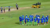 Pakistan's players attend a practice session at the Sinhalese Sports Club (SSC) Ground in Colombo on July 23, 2023 on the eve of their second Test cricket match against Sri Lanka. (Photo by Ishara S. KODIKARA / AFP)
