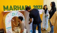 Students during Marhaba event. 