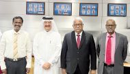 NHRC Deputy Chairperson H E Dr. Mohammad bin Saif Al Kuwari (second left) with  Sri Lankan officials in Colombo.