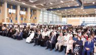 UDST officials and students during the Ahlan event to kick-off the new academic year.
