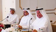 Chairman of the Board of Trustees of the Al-Attiyah Foundation and former Minister of Energy and Industry of the State of Qatar, H E Abdullah bin Hamad Al-Attiyah; Former Minister of Energy and Industry, H E Dr. Mohammed bin Saleh Al Sada during the CEO Roundtable. 