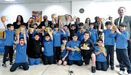 Vision International School students celebrating the International Agricultural Day on its campus.