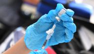 The Pfizer Covid-19 vaccine is prepared for administration at a vaccination clinic for homeless people, hosted by the Los Angeles County Department of Public Health and United Way on September 22, 2021 in Los Angeles, California. (Photo by Frederic J. Brown / AFP)

