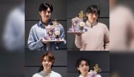 RM, V, Jimin, and Jungkook of BTS are getting ready to join the military, according to BigHit Entertainment on Wednesday. Photo credit: BigHit's Instagram account