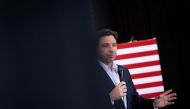 (FILES) Florida Governor and 2024 Republican presidential hopeful Ron DeSantis speaks at a campaign event in Davenport, Iowa, on January 13, 2024. (Photo by Christian MONTERROSA / AFP)
