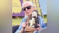 Dr. Jane Goodall during her talk at Dadu Gardens.