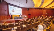 Participants during the  GUQ GMUN Spring 2024 Conference Opening Ceremony 