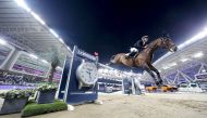 Germany's Ehning Marcus riding Stargold during the CHI Al Shaqab 2022 in this file photo. 
