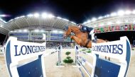 A file photo of action during an earlier edition of the Longines Global Champions Tour at Al Shaqab.
