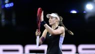Kazakhstan: Elena Rybakina reacts after winning her semi-final match against Poland痴 Iga Swiatek (not in picture) at the Women's Tennis Grand Prix WTA tournament in Stuttgart, southwestern Germany, on April 20, 2024. (Photo by THOMAS KIENZLE / AFP)