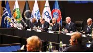 FIFA Council, chaired by its President Gianni Infantino (right), yesterday made the announcement in Bangkok, Thailand, ahead of the 74th FIFA Congress.