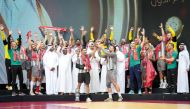 Qatar Olympic Committee President H E Sheikh Joaan bin Hamad Al Thani honoured Amir Cup champions Al Duhail.