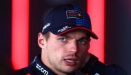 Second placed qualifier Max Verstappen of the Netherlands and Oracle Red Bull Racing speaks to the media after qualifying ahead of the F1 Grand Prix of Canada at Circuit Gilles Villeneuve on June 08, 2024 in Montreal, Quebec. Clive Rose/Getty Images/AFP 