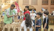 Children participating in an event organised by the UDC to mark World Environment Day.