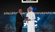 A GWC official receiving the award.