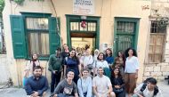 GU-Q students in Greece during their trip.