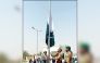Pakistan Ambassador H E Muhemmed Aejaz hoisting the Pakistan flag at the ceremony.