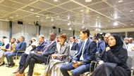 US Ambassador H E Timmy Davis (fourth right), French Ambassador H E Jean-Baptiste Faivre (fifth right), Italian Ambassador H E Paolo Toschi (second right) and others at the event. 