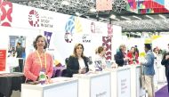 Booths of Qatar-based universities at the conference in Toulouse, France.